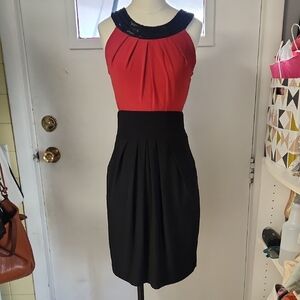 Maurices Red and Black Dress